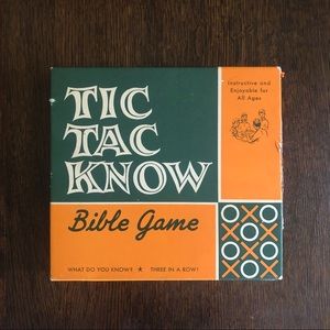Vintage Tic Tac Know Bible Game